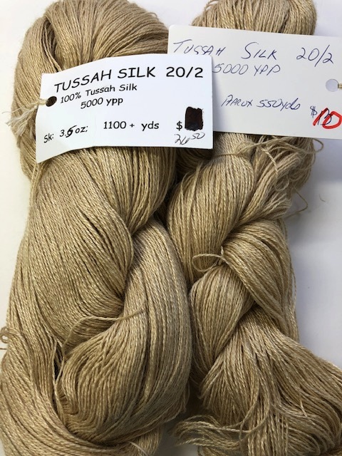 20/2 Tussah Silk - 5.3 oz in 2 skeins -  1 set